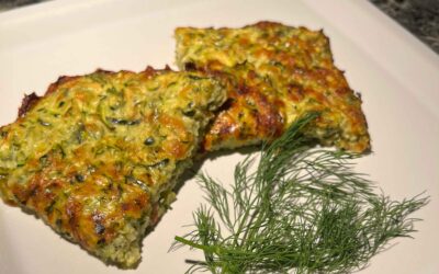 Zucchini-Quark-Auflauf mit Käse und Kräutern Low Carb